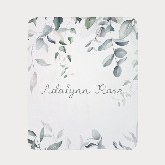 Leafy Greens - Personalized blanket to complement your wallpaper